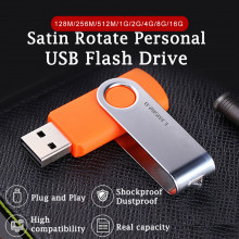 Satin Rotate Personal USB Flash Drive